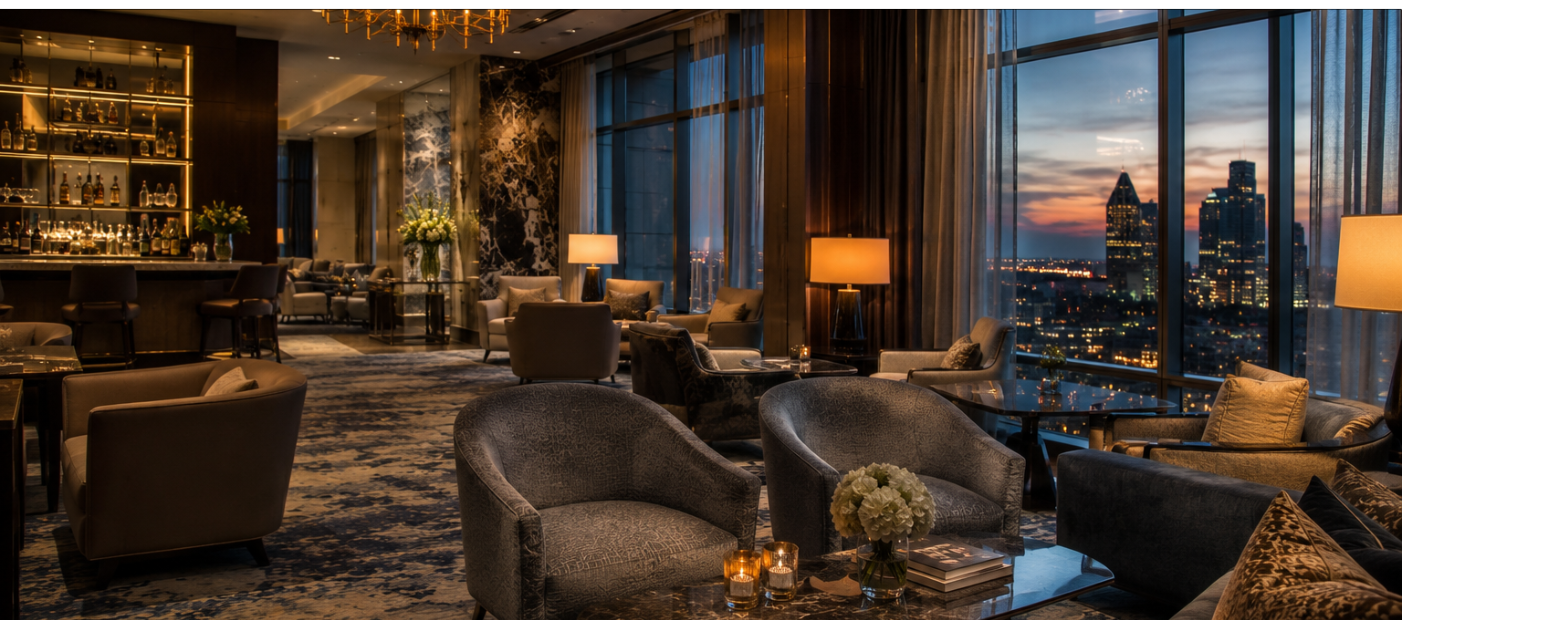 Managing director business travel — performance variables and executive travel management Executive traveller working in premium hotel room representing managing director business travel performance